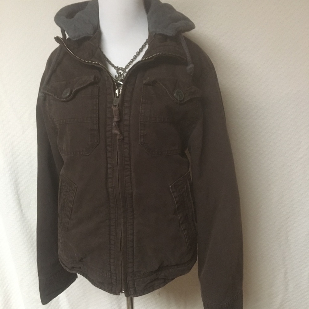 American Eagle Outfitters hooded jacket, size S/P.